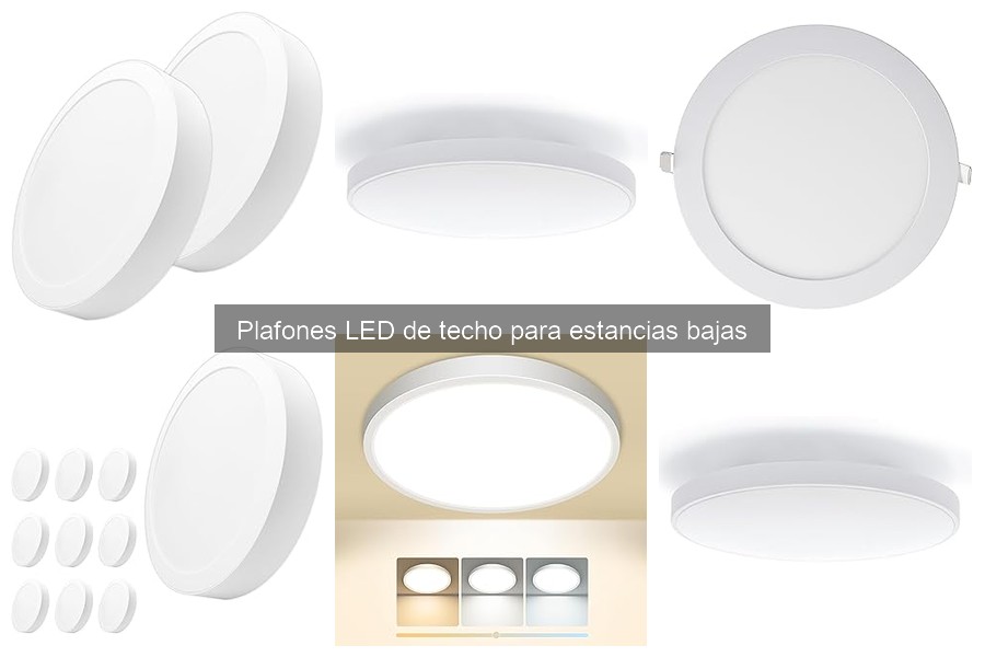 Tipos de plafones LED para estancias bajas: guía completa