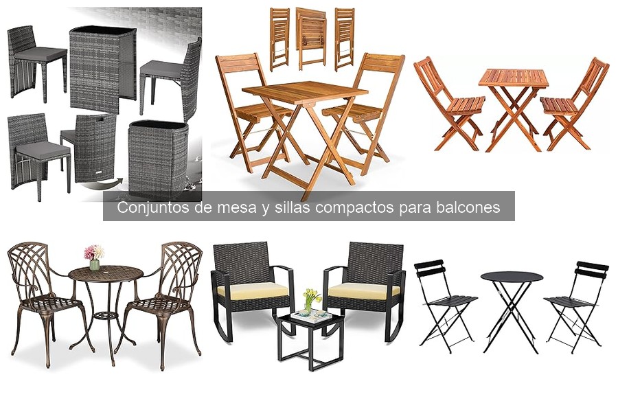 Ventajas de Conjuntos de Mesa y Sillas Compactos para Balcones