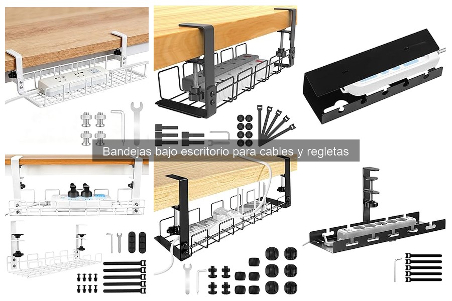 Ventajas de usar bandejas bajo escritorio para cables