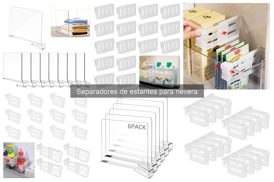 Ventajas de usar separadores de estantes en la nevera