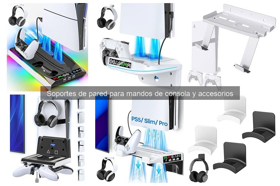 Ventajas de usarlos: Soportes de pared para mandos de consola