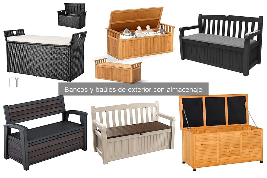 Ventajas y desventajas de bancos y baúles de exterior