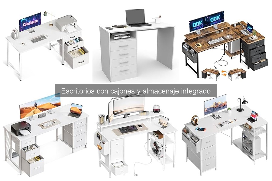 Ventajas y desventajas de los escritorios con almacenaje integrado