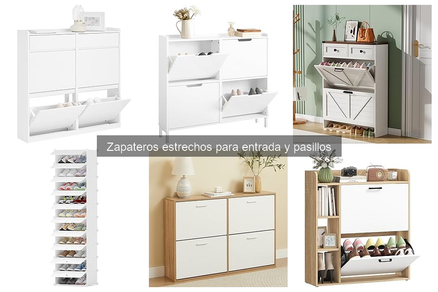 Zapateros estrechos que decoran: elegancia en tu hogar